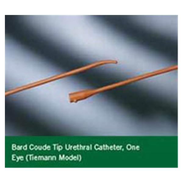 Catheter Intermittent 12Fr Coude Olive Tip Rubber 16